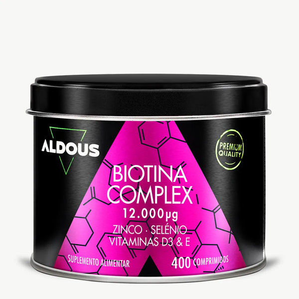 Biotina com Zinco, Selénio, Vitamina D3 e Vitamina E