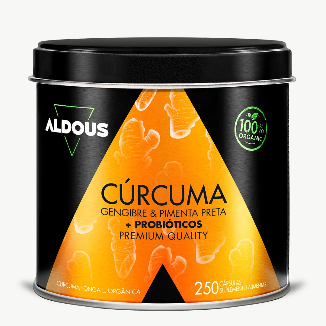 Cúrcuma Biológica com Gengibre, Pimenta Preta e Probióticos