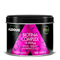 Biotina com Zinco, Selénio, Vitamina D3 e Vitamina E