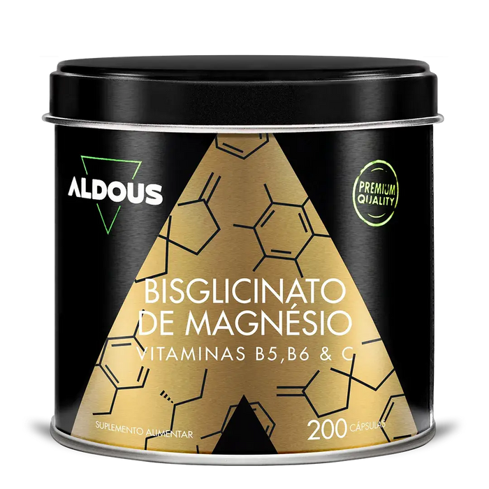Bisglicinato de Magnésio com Vitamina B5, B6 e C