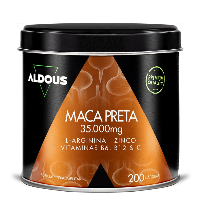Maca Preta com L-Arginina, Zinco e Vitaminas