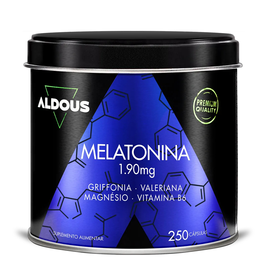 Melatonina com Magnésio, Griffonia, Valeriana e Vitamina B6