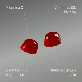 Probióticos com Vitaminas em gomas