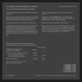 Colagénio Marinho Hidrolisado com Magnésio e Vitamina C