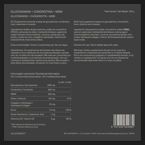 Glucosamina com Condroitina, MSM, Vitaminas e Minerais
