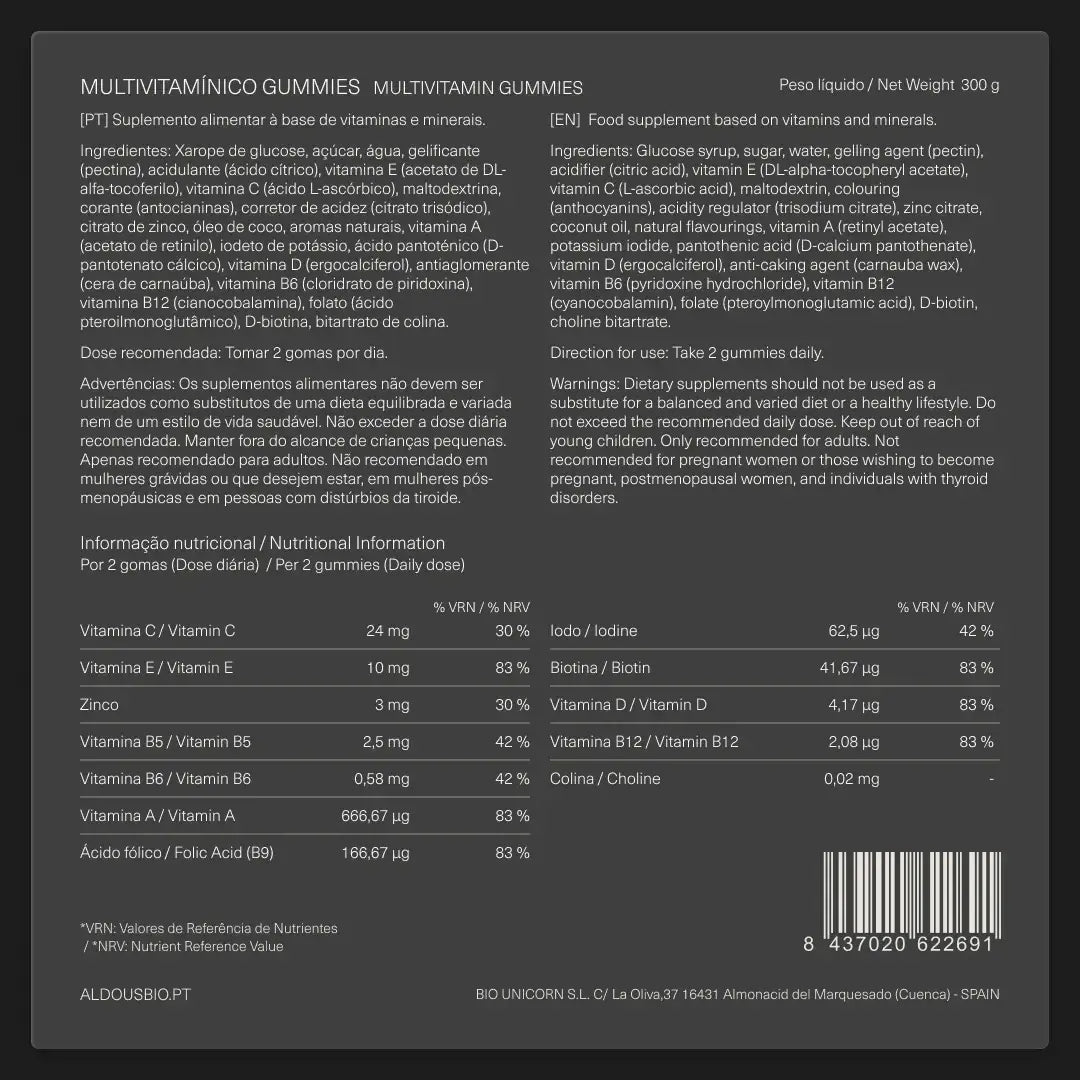 Gomas Multivitamínicas