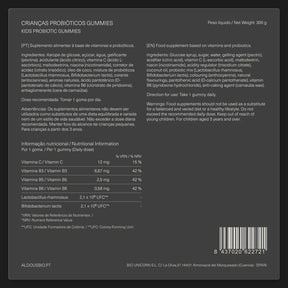 Probióticos com Vitaminas para crianças em gomas