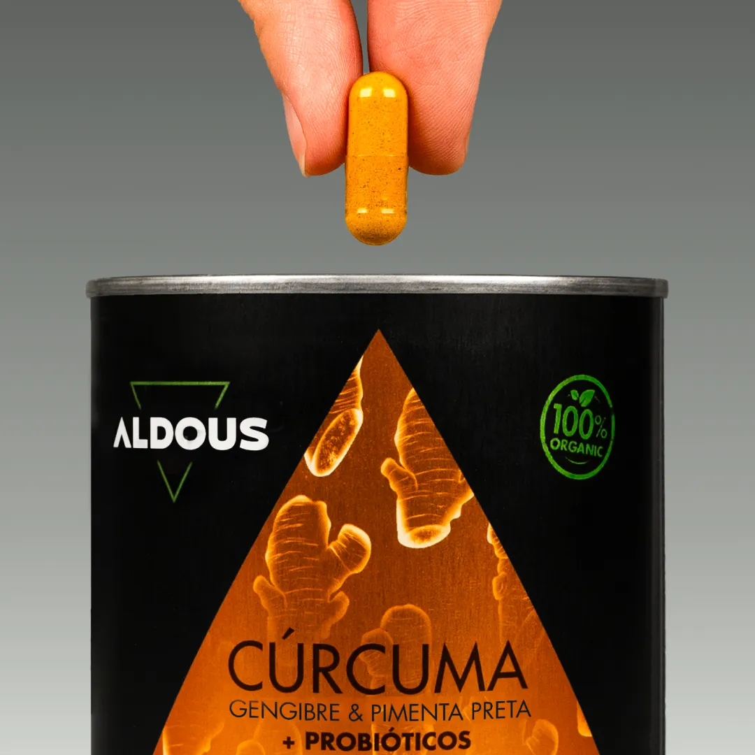 Cúrcuma Biológica com Gengibre, Pimenta Preta e Probióticos