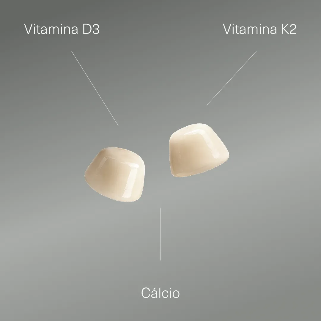Vitamina D3K2 + Cálcio em gomas