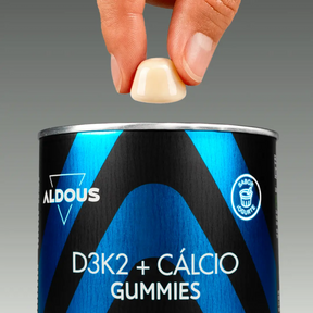 Vitamina D3K2 + Cálcio em gomas